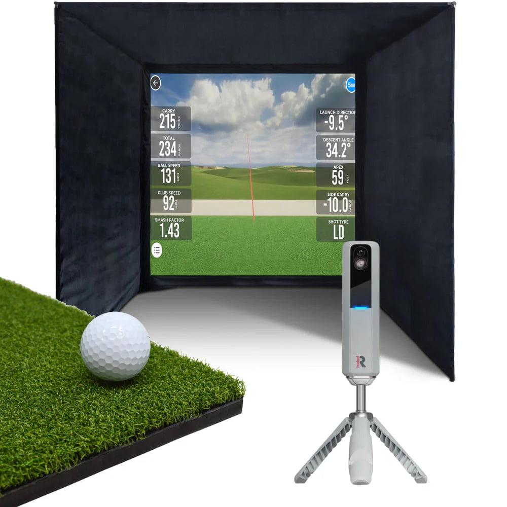 BUILD YOUR OWN ENCLOSURE BUNDLE SIM 5 - (9'10 x 9'10 x 9'10 ft 3 x 3 x 3 m) Standard RAPSODO MLM2PRO MOBILE LAUNCH MONITOR & GOLF SIMULATOR