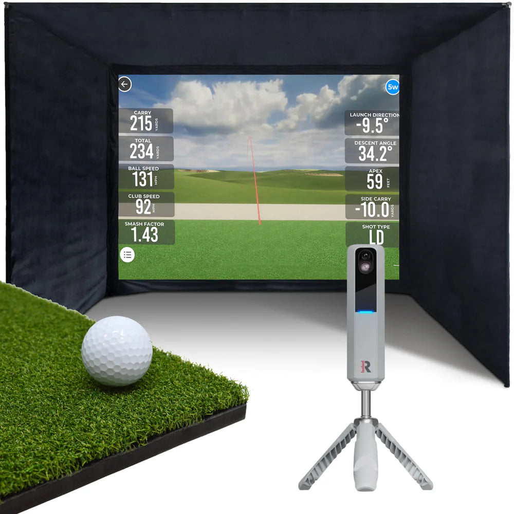 BUILD YOUR OWN ENCLOSURE BUNDLE SIM 6 - (13'2 x 9'10 x 9'10 ft 4 x 3 x 3 m) Standard RAPSODO MLM2PRO MOBILE LAUNCH MONITOR & GOLF SIMULATOR