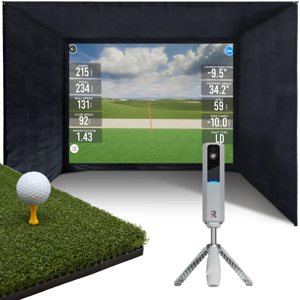 BUILD YOUR OWN ENCLOSURE BUNDLE SIM 6 - (13'2 x 9'10 x 9'10 ft 4 x 3 x 3 m) Tee Turf RAPSODO MLM2PRO MOBILE LAUNCH MONITOR & GOLF SIMULATOR