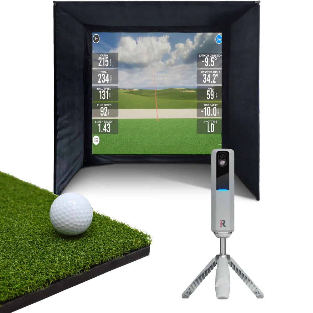 BUILD YOUR OWN ENCLOSURE BUNDLE SIM 1 - (8'6 x 8'2 x 4'11 ft 2.6 x 2.5 x 1.5m) Standard RAPSODO MLM2PRO MOBILE LAUNCH MONITOR & GOLF SIMULATOR