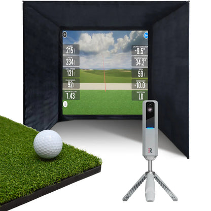 BUILD YOUR OWN ENCLOSURE BUNDLE SIM 5 - (9'10 x 9'10 x 9'10 ft 3 x 3 x 3 m) Standard RAPSODO MLM2PRO MOBILE LAUNCH MONITOR & GOLF SIMULATOR